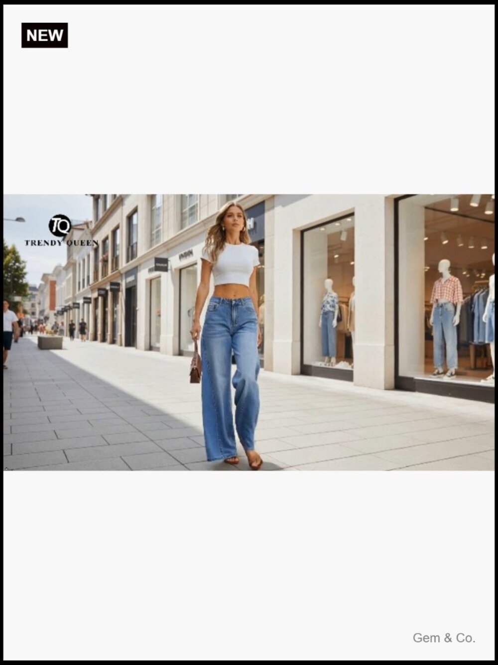 High Waisted Wide Leg Barrel Jeans Stretch Baggy Flare Denim Pants - Picture 7 of 7